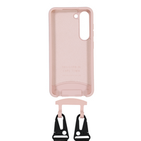 Samsung S25 Plus ROSÉ PINK CASE + MIDNIGHT BLACK STRAP