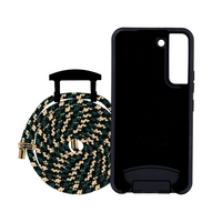 Samsung S21 MIDNIGHT BLACK CASE + FOREST CORD