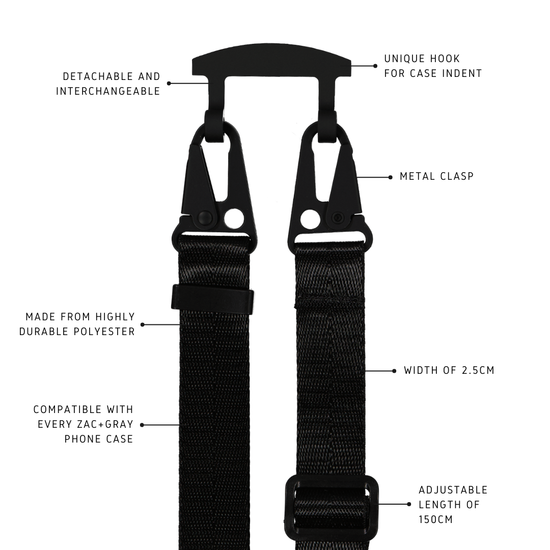 iPhone 6/6S/7/8/SE (2020 & 2022) MIDNIGHT BLACK CASE + MIDNIGHT BLACK STRAP