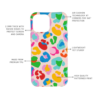 ROSÉ PINK MULTI LEOPARD PATTERNED CASE