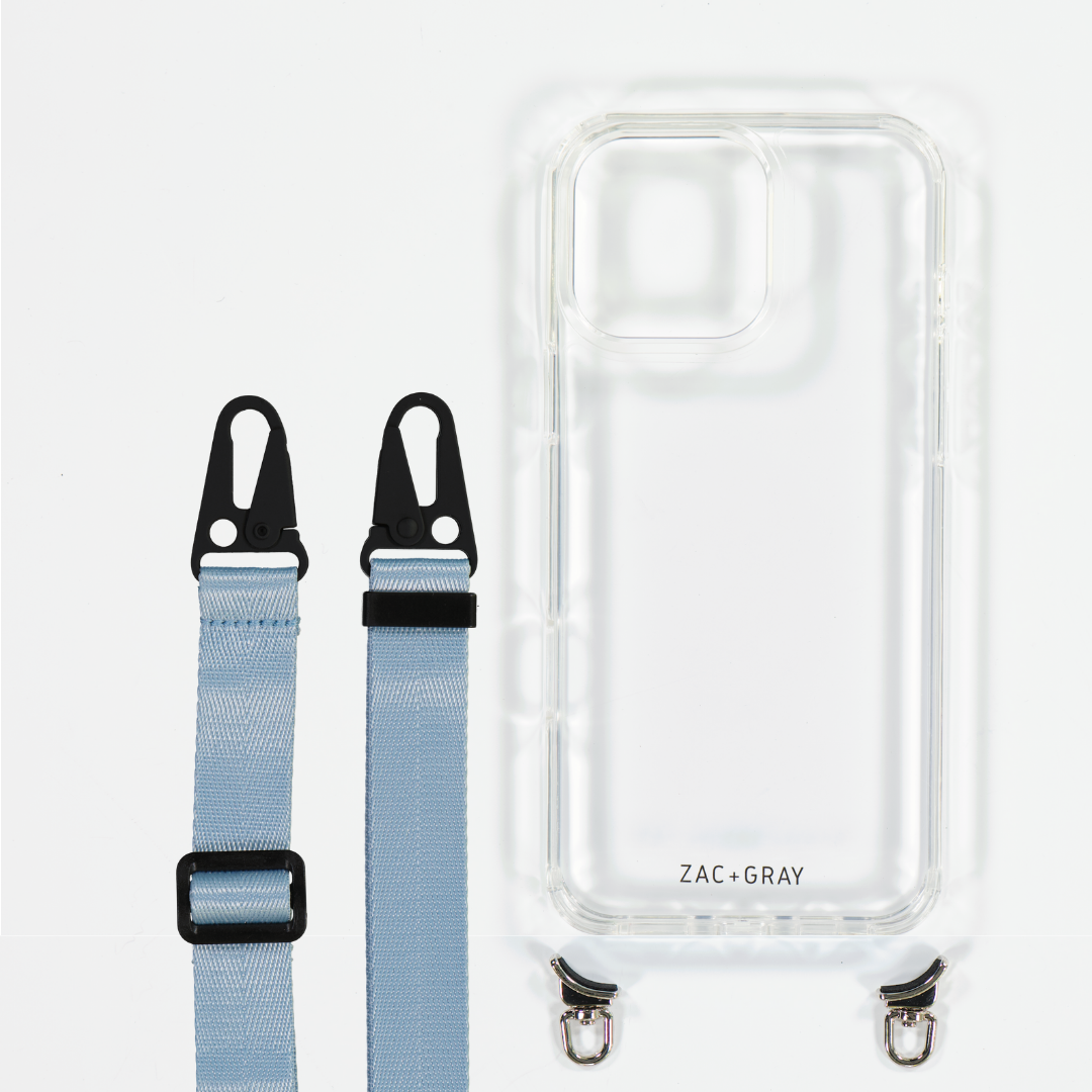 CRYSTAL CLEAR TRANSPARENT CASE WITH STRAP