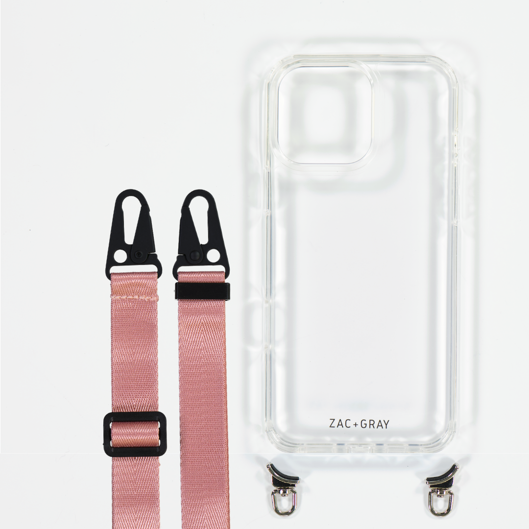 CRYSTAL CLEAR TRANSPARENT CASE WITH STRAP