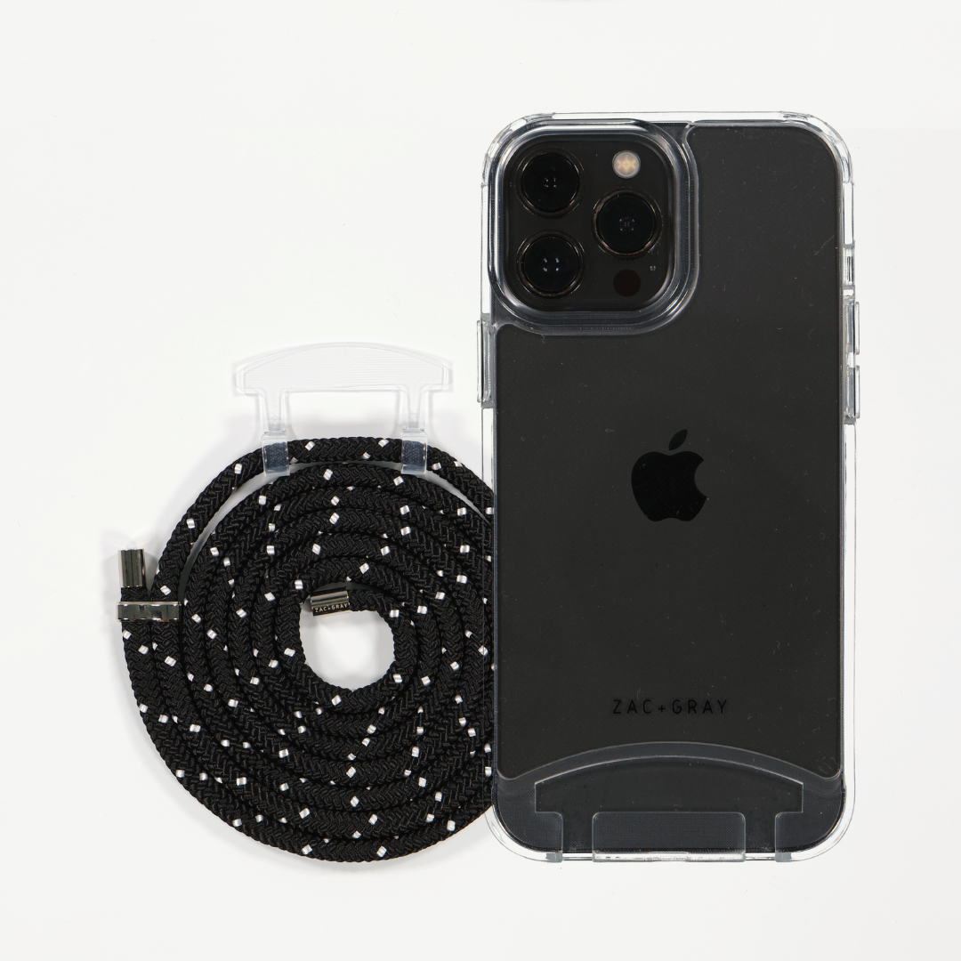 iPhone 11 Pro TRANSPARENT CASE + MIDNIGHT SKY CORD