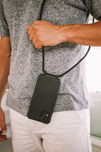 iPhone 6/6S/7/8/SE (2020 & 2022) MIDNIGHT BLACK CASE + MIDNIGHT BLACK CORD