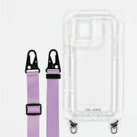 CRYSTAL CLEAR TRANSPARENT CASE WITH STRAP
