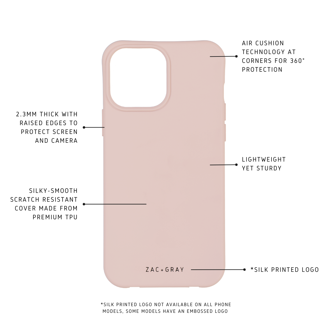 iPhone XR ROSÉ PINK CASE + RAINBOW RED CORD
