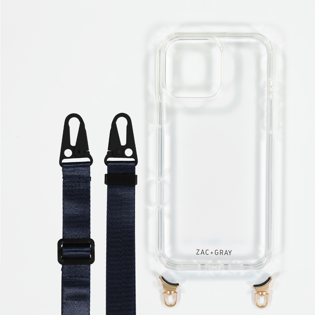 CRYSTAL CLEAR TRANSPARENT CASE WITH STRAP