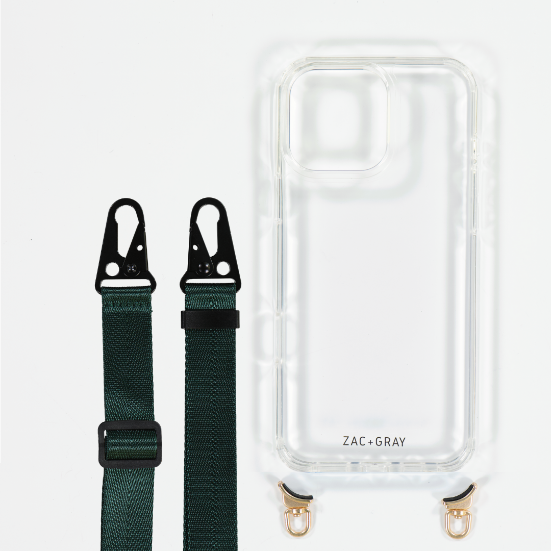 CRYSTAL CLEAR TRANSPARENT CASE WITH STRAP