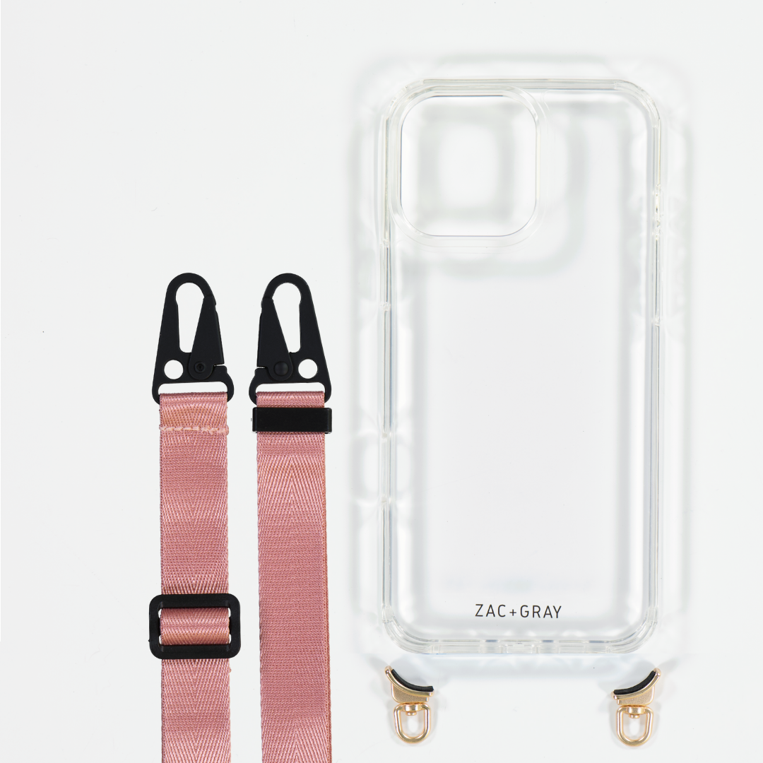 CRYSTAL CLEAR TRANSPARENT CASE WITH STRAP