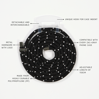 iPhone 11 Pro TRANSPARENT CASE + MIDNIGHT SKY CORD