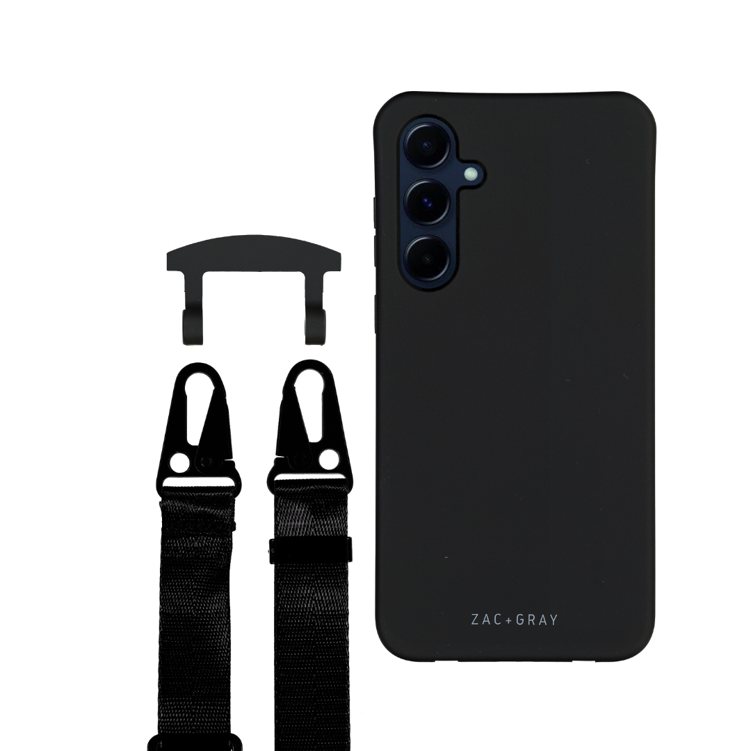 Samsung A15 MIDNIGHT BLACK CASE + CORD