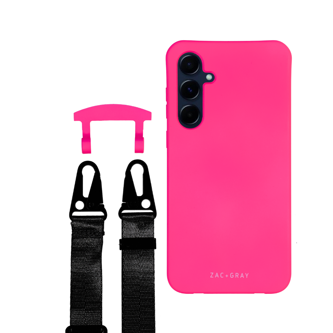 Samsung A35 and A55 HOT PINK CASE + CORD
