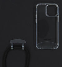 iPhone 13 Mini TRANSPARENT CASE + MIDNIGHT BLACK CORD