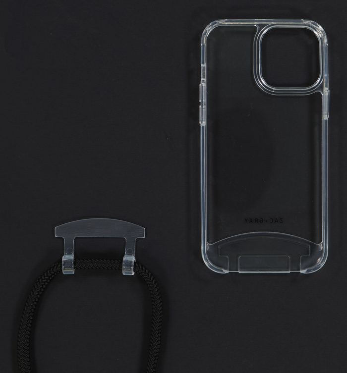 iPhone 13 Pro TRANSPARENT CASE + MIDNIGHT SKY CORD