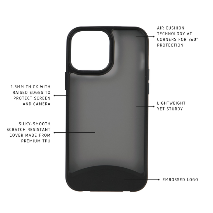 iPhone 13 Pro Max MIDNIGHT BLACK FROSTED CASE