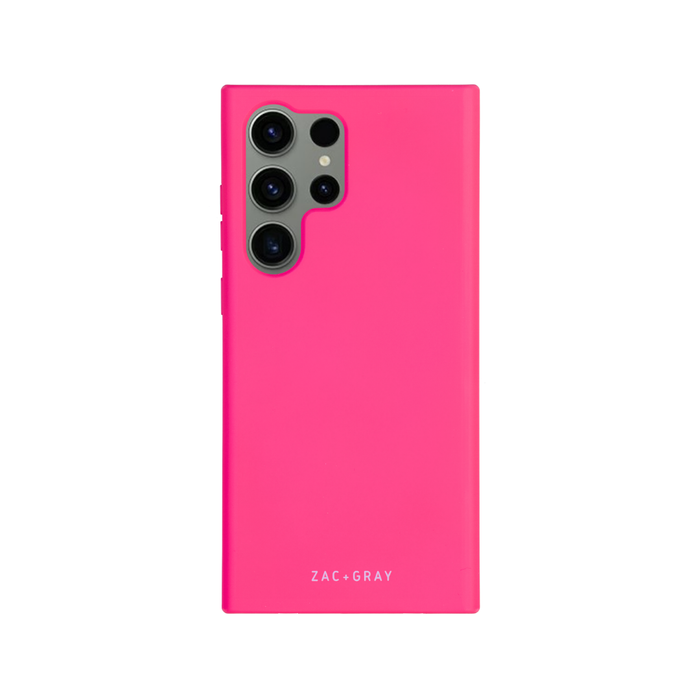 the back of a pink case for a cell phone