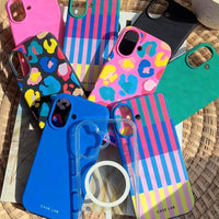 CANDY PINK MULTI LEOPARD PHONE CASE