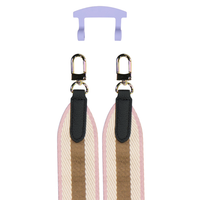 PATTERNED STRAP + WISTERIA BLOOM HOOK