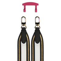 PATTERNED STRAP + RASPBERRY RED HOOK