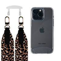 iPhone 16e and iPhone 17e TRANSPARENT CASE + PATTERNED STRAP
