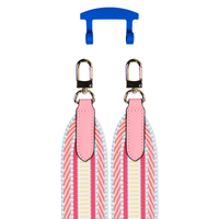 PATTERNED STRAP + COBALT BLUE HOOK