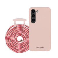 Samsung S23 Plus ROSÉ PINK CASE + POMEGRANATE CORD