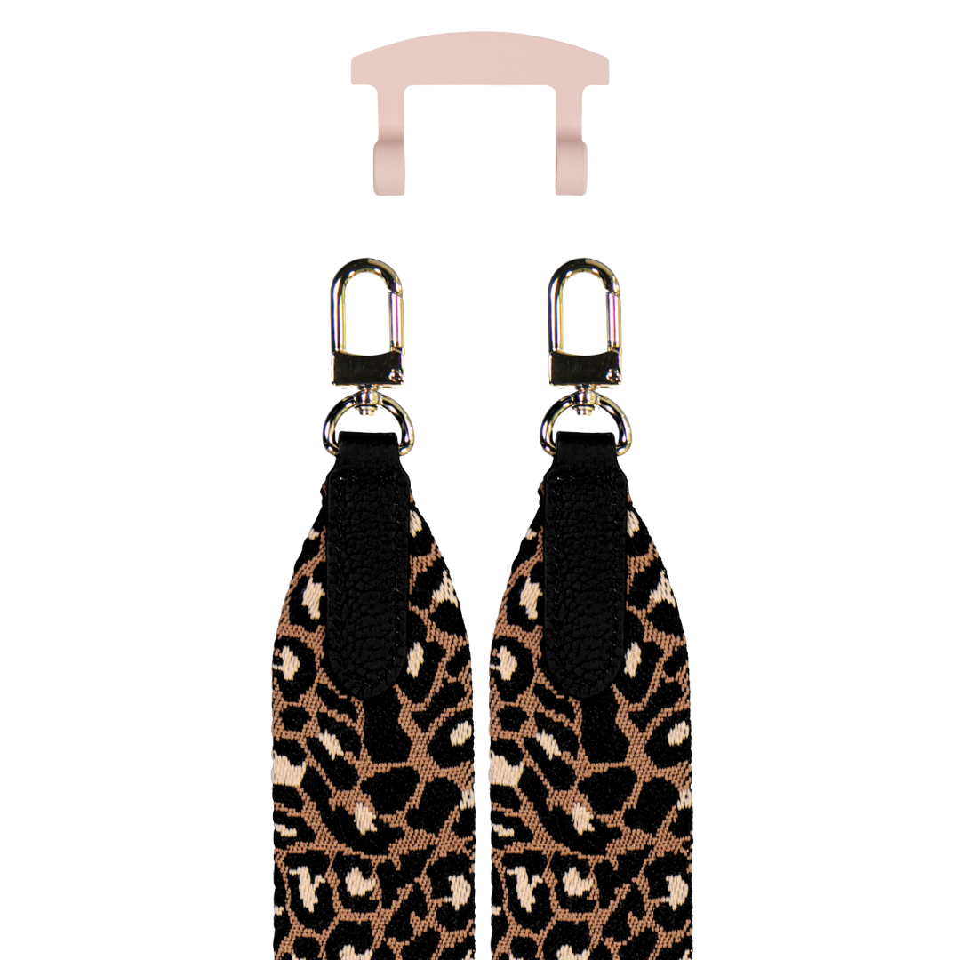 PATTERNED STRAP + ROSÉ PINK HOOK