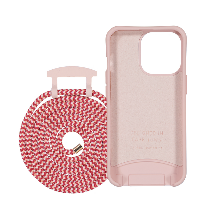 iPhone 12 mini ROSÉ PINK CASE + POMEGRANATE CORD