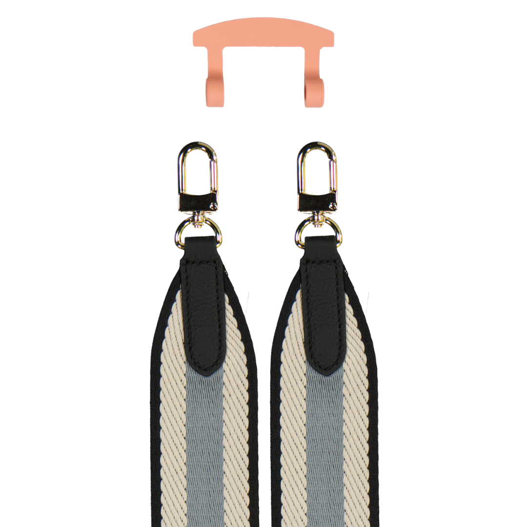 PATTERNED STRAP + SUNSET CORAL HOOK