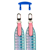 PATTERNED STRAP + COBALT BLUE HOOK