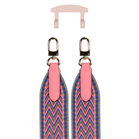 PATTERNED STRAP + ROSÉ PINK HOOK