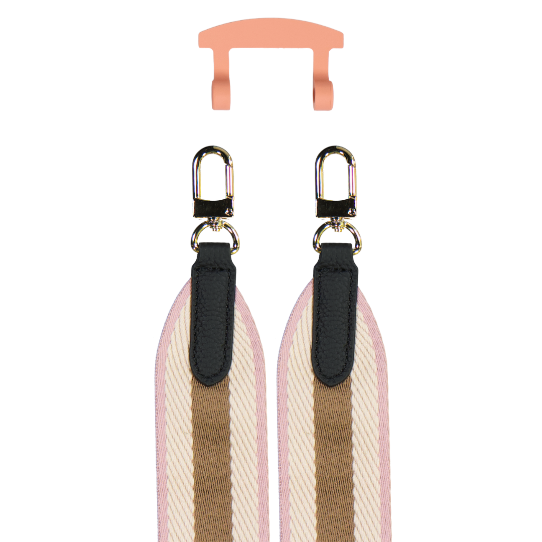 PATTERNED STRAP + SUNSET CORAL HOOK