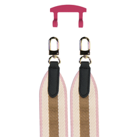 PATTERNED STRAP + RASPBERRY RED HOOK
