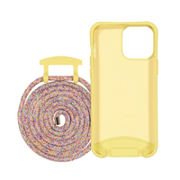 iPhone 6 Plus / 6s Plus / 7 Plus / 8 Plus SUNSHINE YELLOW CASE + RAINBOW CORD