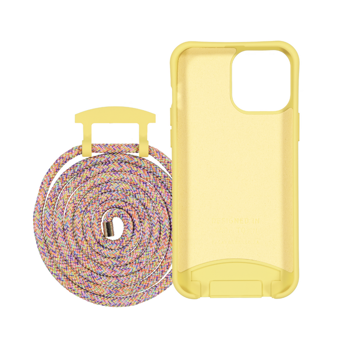 iPhone XS Max SUNSHINE YELLOW CASE + RAINBOW CORD