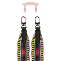PATTERNED STRAP + ROSÉ PINK HOOK