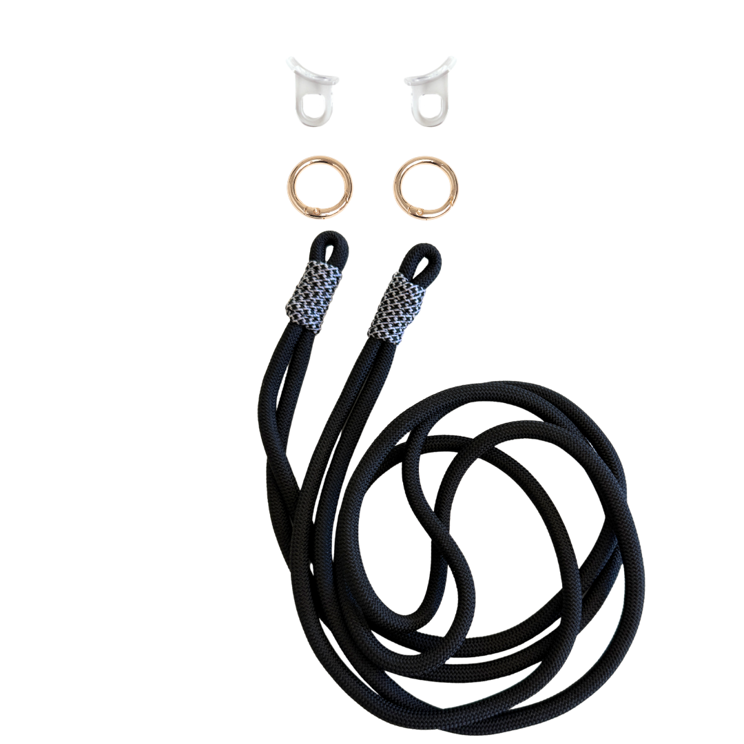 MIDNIGHT BLOOM KNOTTED CORD + RINGS