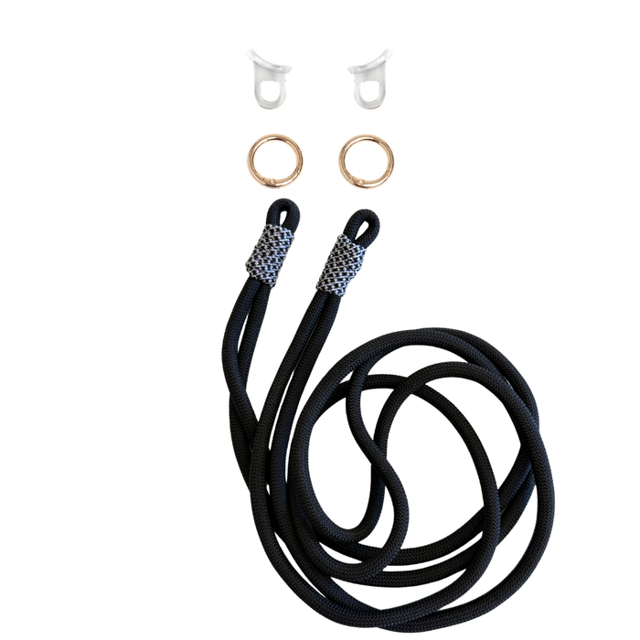 MIDNIGHT BLOOM KNOTTED CORD + RINGS