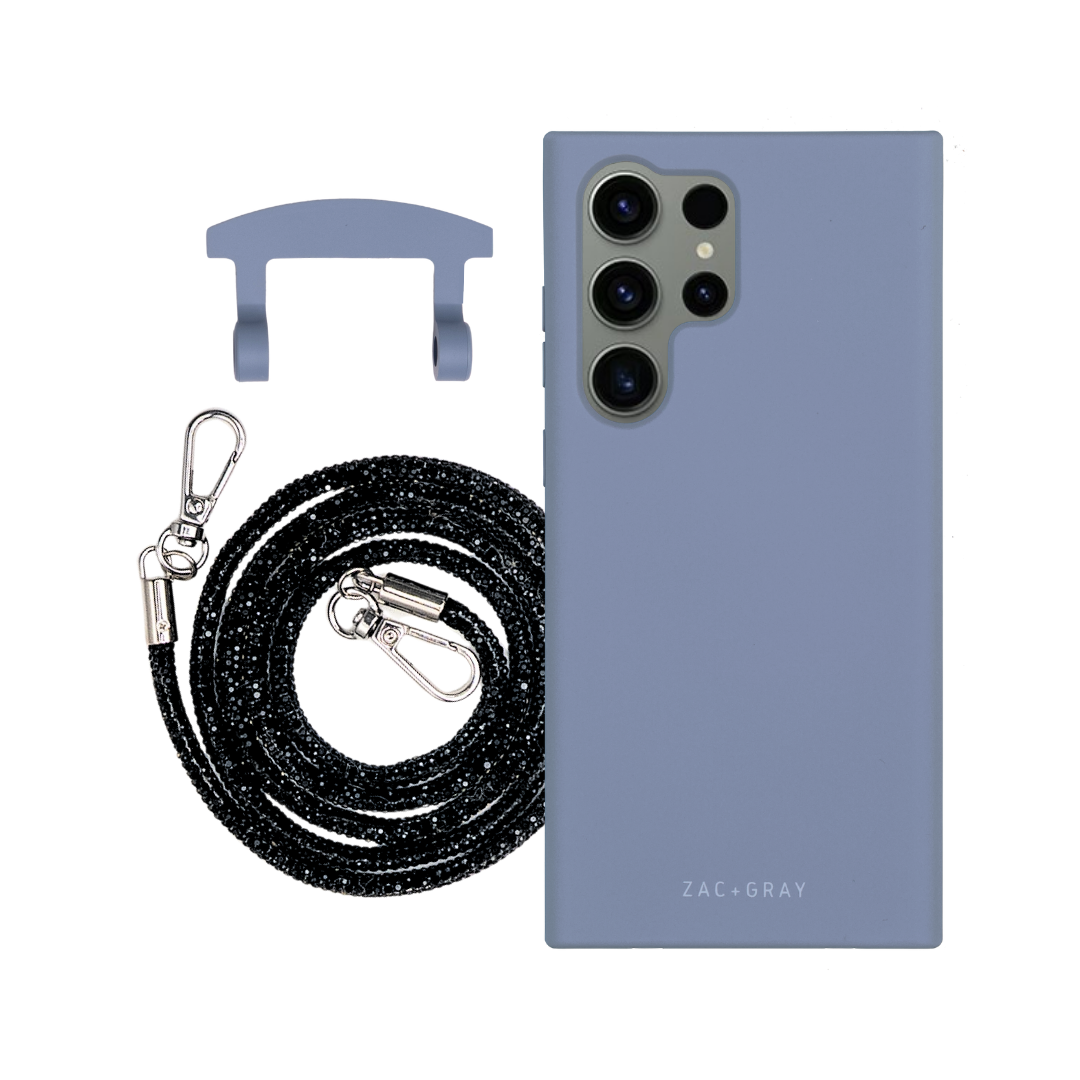 Samsung S25 Ultra BLUE FOG CASE + CRYSTAL CORD