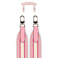 PATTERNED STRAP + ROSÉ PINK HOOK