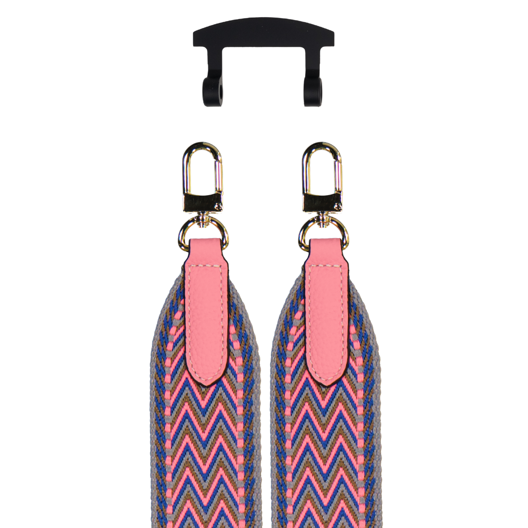 PATTERNED STRAP + MIDNIGHT BLACK HOOK