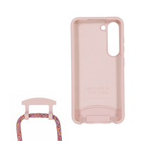 Samsung S23 ROSÉ PINK CASE + RAINBOW RED CORD