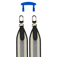 PATTERNED STRAP + COBALT BLUE HOOK