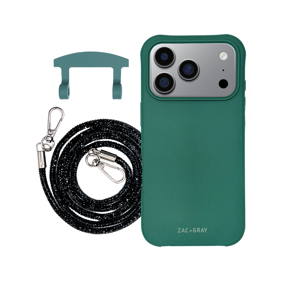 iPhone 17 Pro Max TIDAL TEAL CASE + CRYSTAL CORD