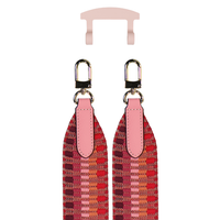 PATTERNED STRAP + ROSÉ PINK HOOK