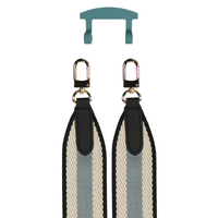 PATTERNED STRAP + TIDAL TEAL HOOK