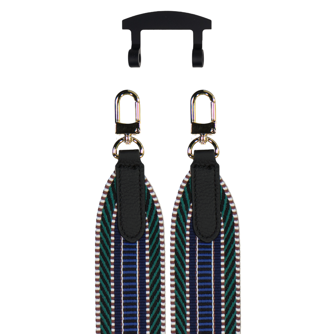 PATTERNED STRAP + MIDNIGHT BLACK HOOK