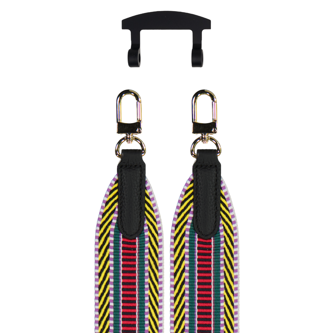 PATTERNED STRAP + MIDNIGHT BLACK HOOK