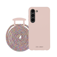 Samsung S21 FE ROSÉ PINK CASE + RAINBOW CORD