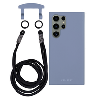 Samsung S23 Ultra BLUE FOG CASE + KNOTTED CORD